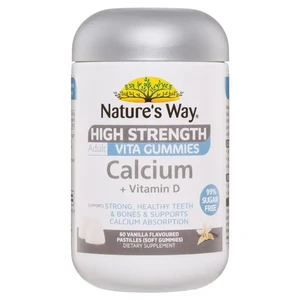 (PRE ORDER) Nature's Way Adult Vita Gummies Sugar Free High Strength Calcium 60 Gummies shelf life 2yrs